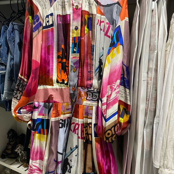 Zimmermann pink poster mini dress sz0 or sz6aud, as new, no faults - Picture 4 of 9